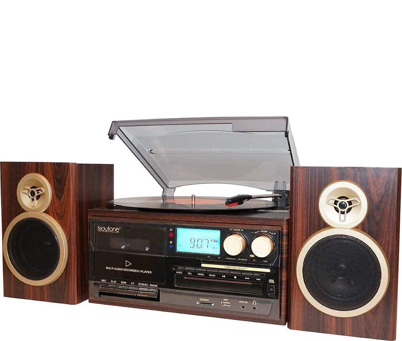 BT-28SPM Mahogany Wireless Connection Turntable System