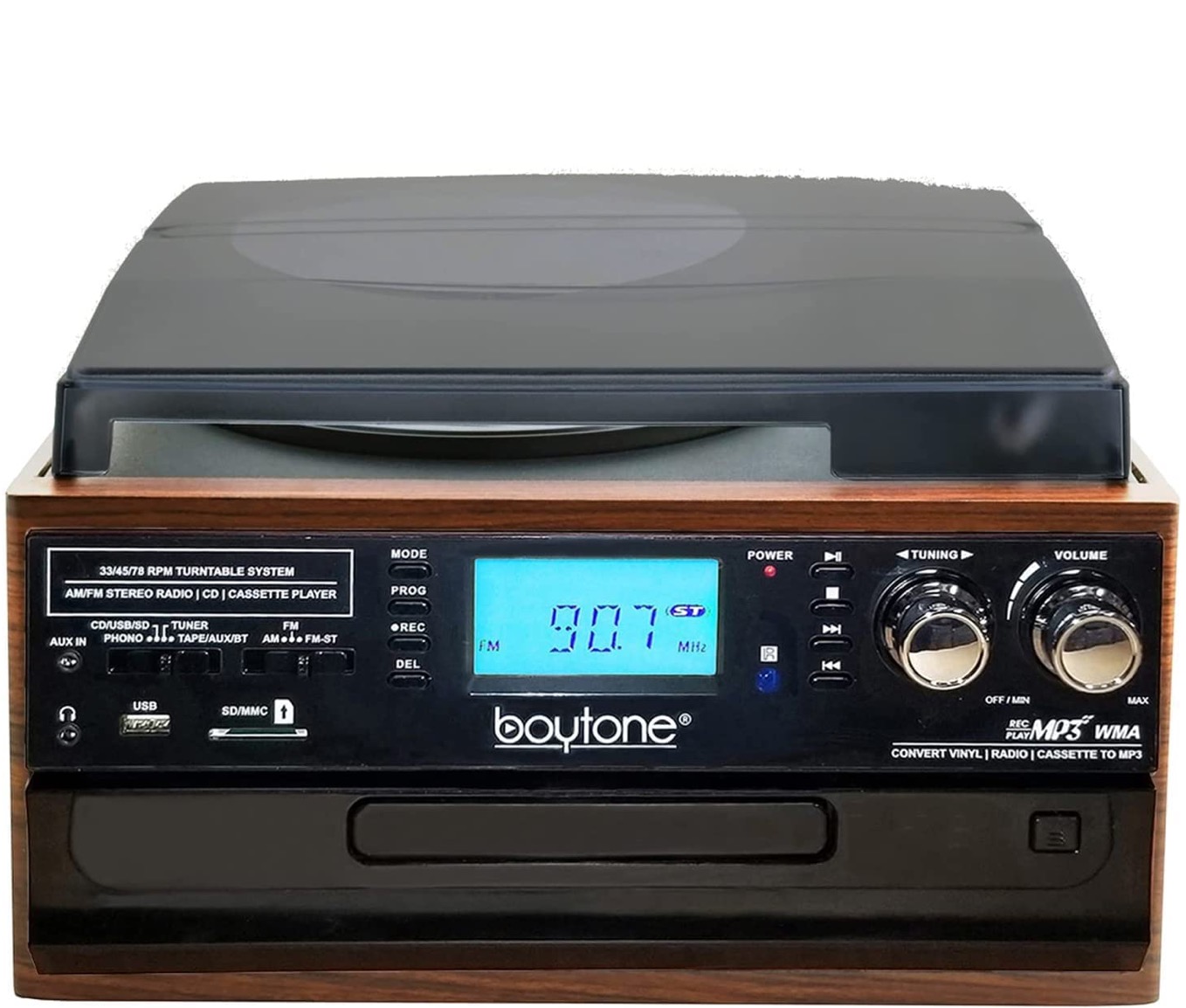 BT-22MS 9-in-1 Wireless Connection Turntable System |Boytone