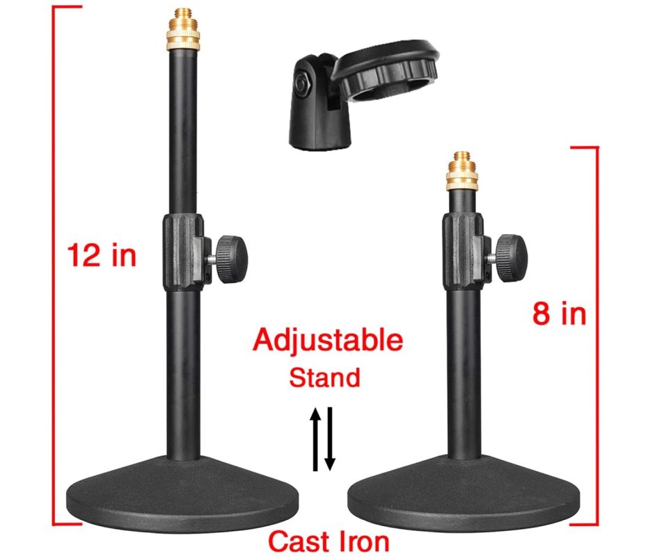 Boytone BT-72SM USB Studio Microphone - 25mm Cardioid Condenser Mic For Streaming & Podcasting
